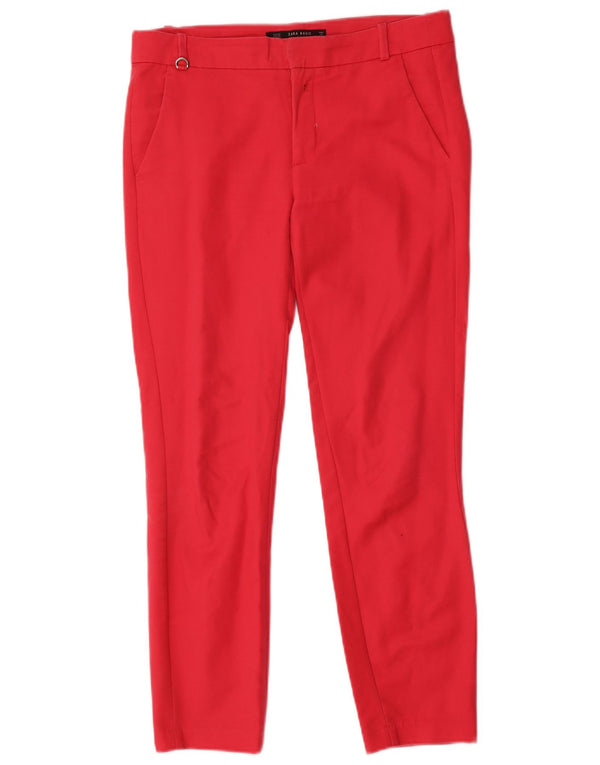 Zara Pantalón Chino Slim Para Mujer EU 34 2XS W24 L27 Algodón Rosa