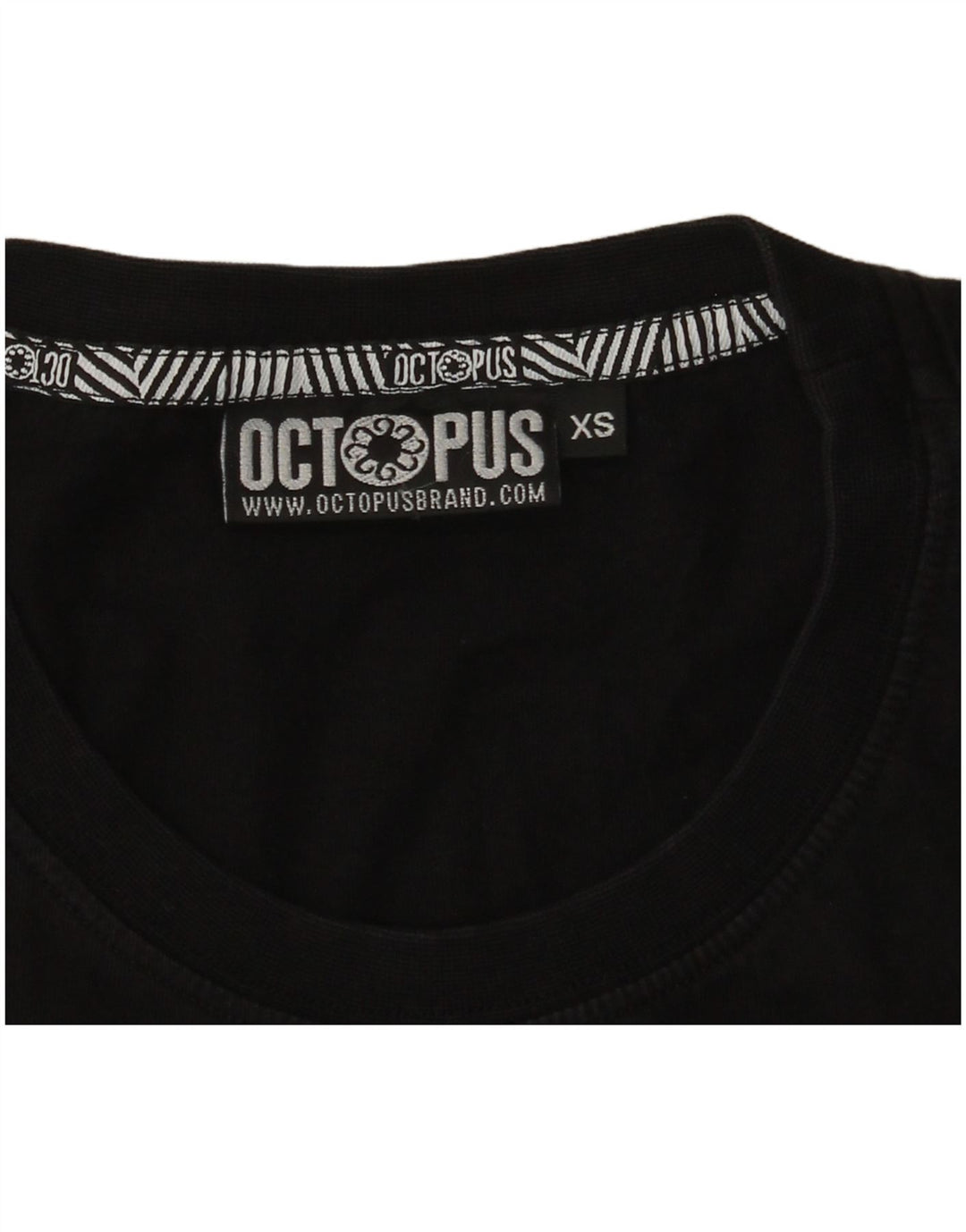 Octopus Camiseta gráfica para hombre Top XS Black Geométrico