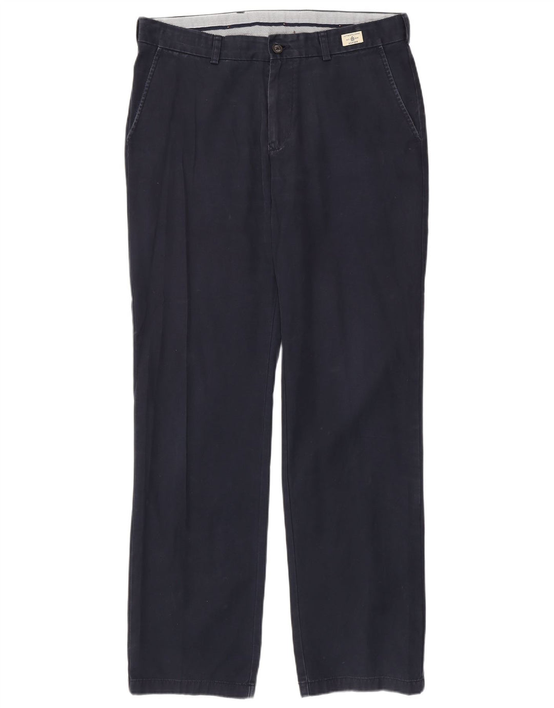TOMMY HILFIGER Pantalón chino recto para hombre W34 L34 Algodón azul marino