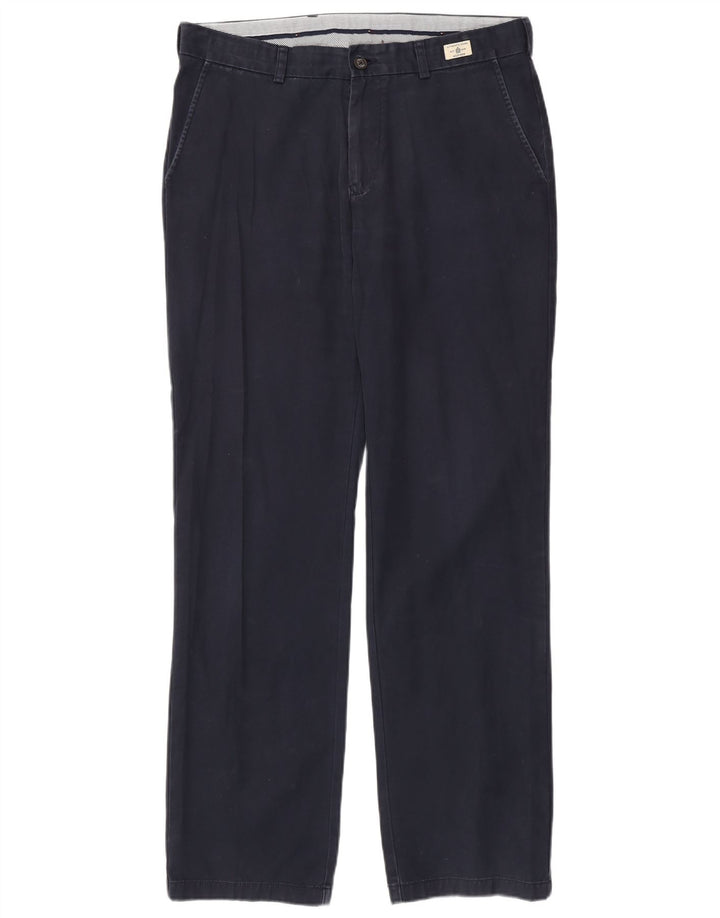 TOMMY HILFIGER Pantalón chino recto para hombre W34 L34 Algodón azul marino