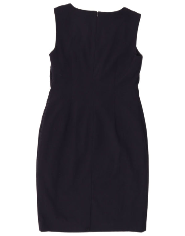 Calvin Klein Vestido sin mangas para mujer US 8 Medio Azul Marino Poliéster