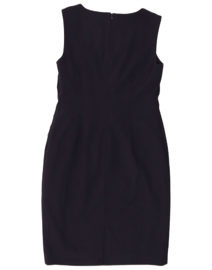 Calvin Klein Vestido sin mangas para mujer US 8 Medio Azul Marino Poliéster