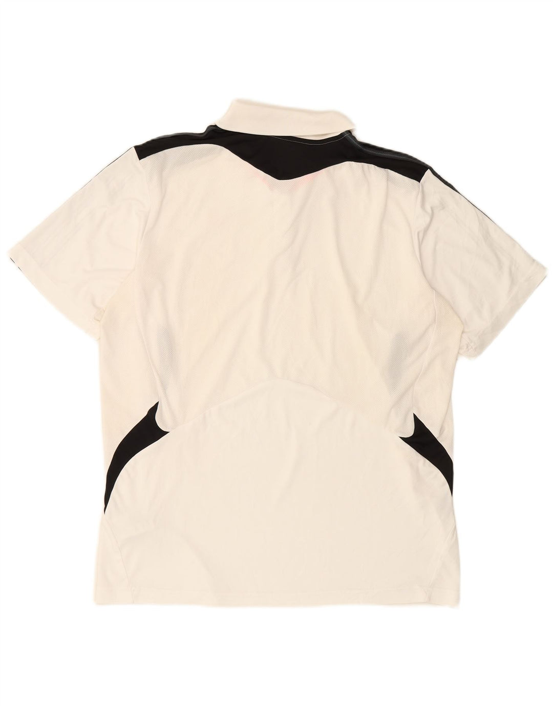 ADIDAS Polo Climacool para hombre XL Blanco Colorblock Poliéster