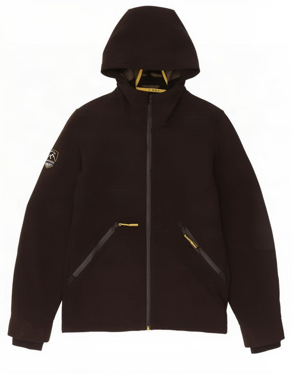 Superdry Chaqueta cortavientos con capucha para hombre UK 36 Small Poliéster negro