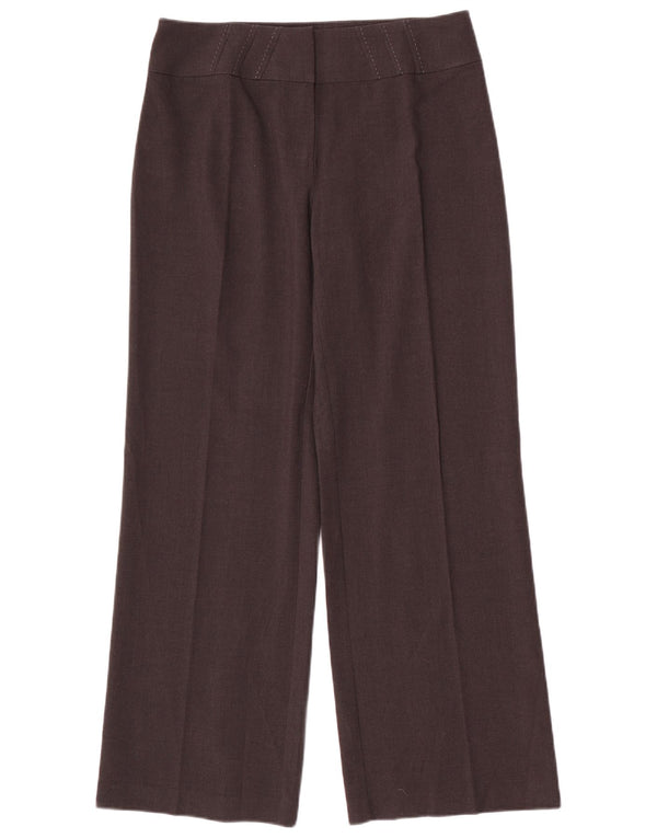 Marks & Spencer Pantalones casuales de pierna ancha para mujer UK 12 Medium W32 L30 Gris
