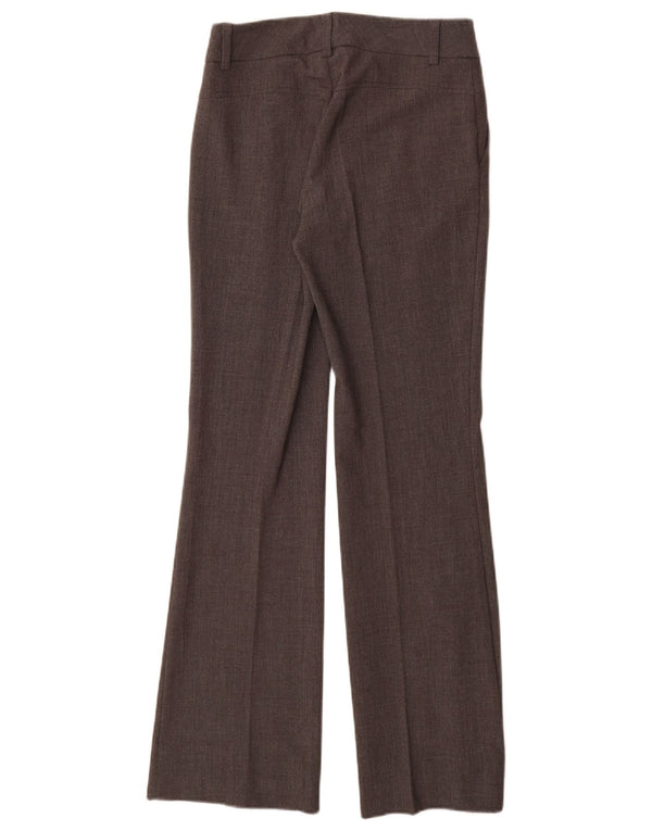 Stefanel Pantalón de traje con corte de bota para mujer EU 34 XS W28 L32 Marrón Poliéster