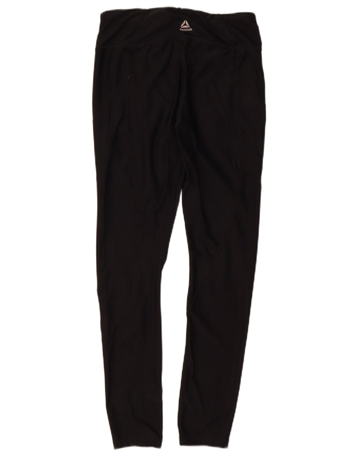 REEBOK Leggings para mujer Reino Unido 10 Pequeño Negro