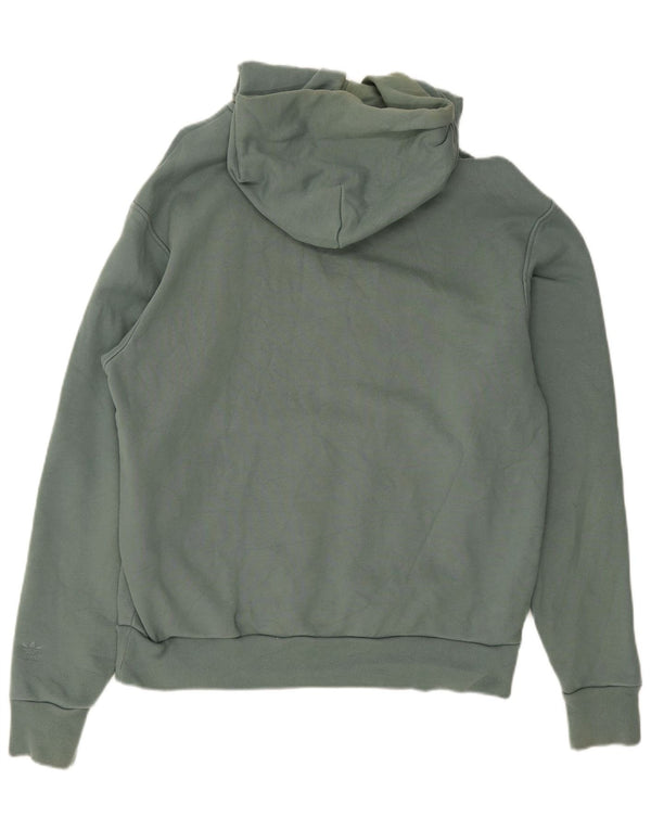 Adidas Hombre Humanrace Graphic Sudadera con capucha Jumper Grande Algodón Verde