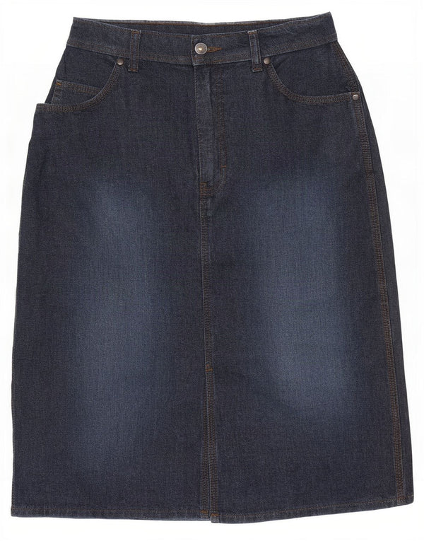 Marks & Spencer Falda vaquera para mujer UK 10 Small W28 Azul marino Algodón