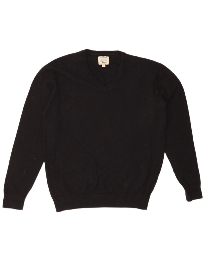MARLBORO CLASSICS Jersey con cuello en V para hombre XL Lana negra
