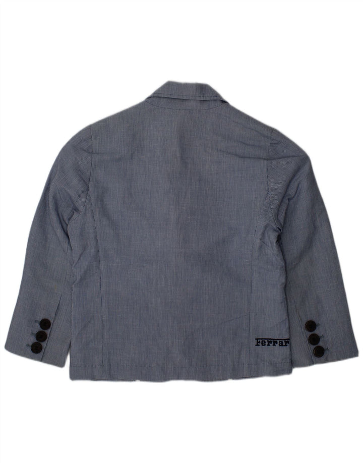 Chaqueta tipo blazer de 2 botones para niño Ferrari 3-4 años Azul a rayas