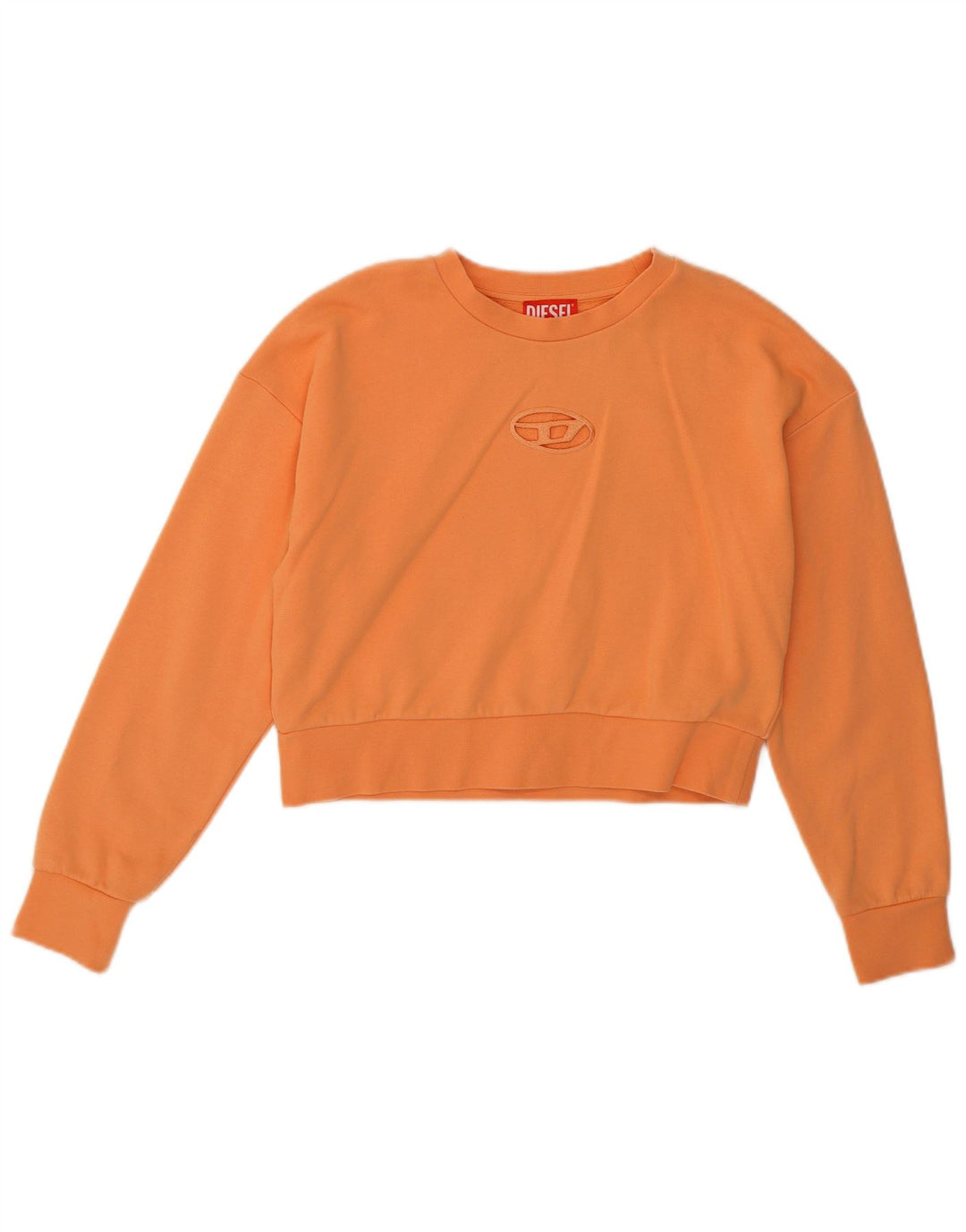 Diesel Sudadera corta con gráfico para niña 11-12 años Algodón naranja