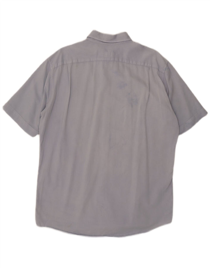 Polo Lacoste de manga corta para hombre, corte regular, talla 43, grande, azul