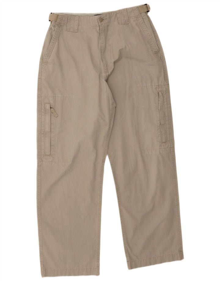 Marks & Spencer Pantalón cargo cónico azul Harbor para hombre W34 L31 Gris