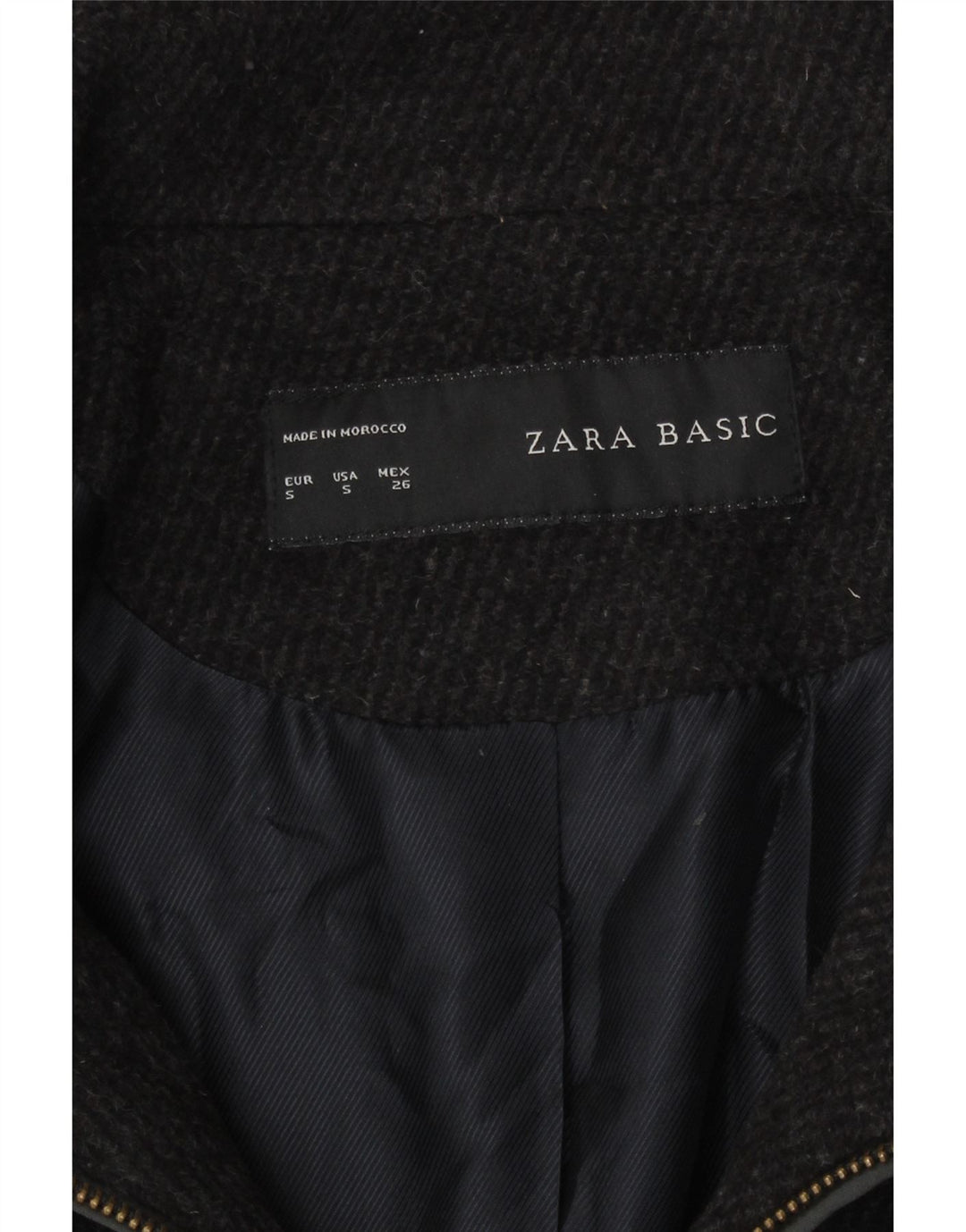Zara Mujer Abrigo Reino Unido 10 Pequeño Gris