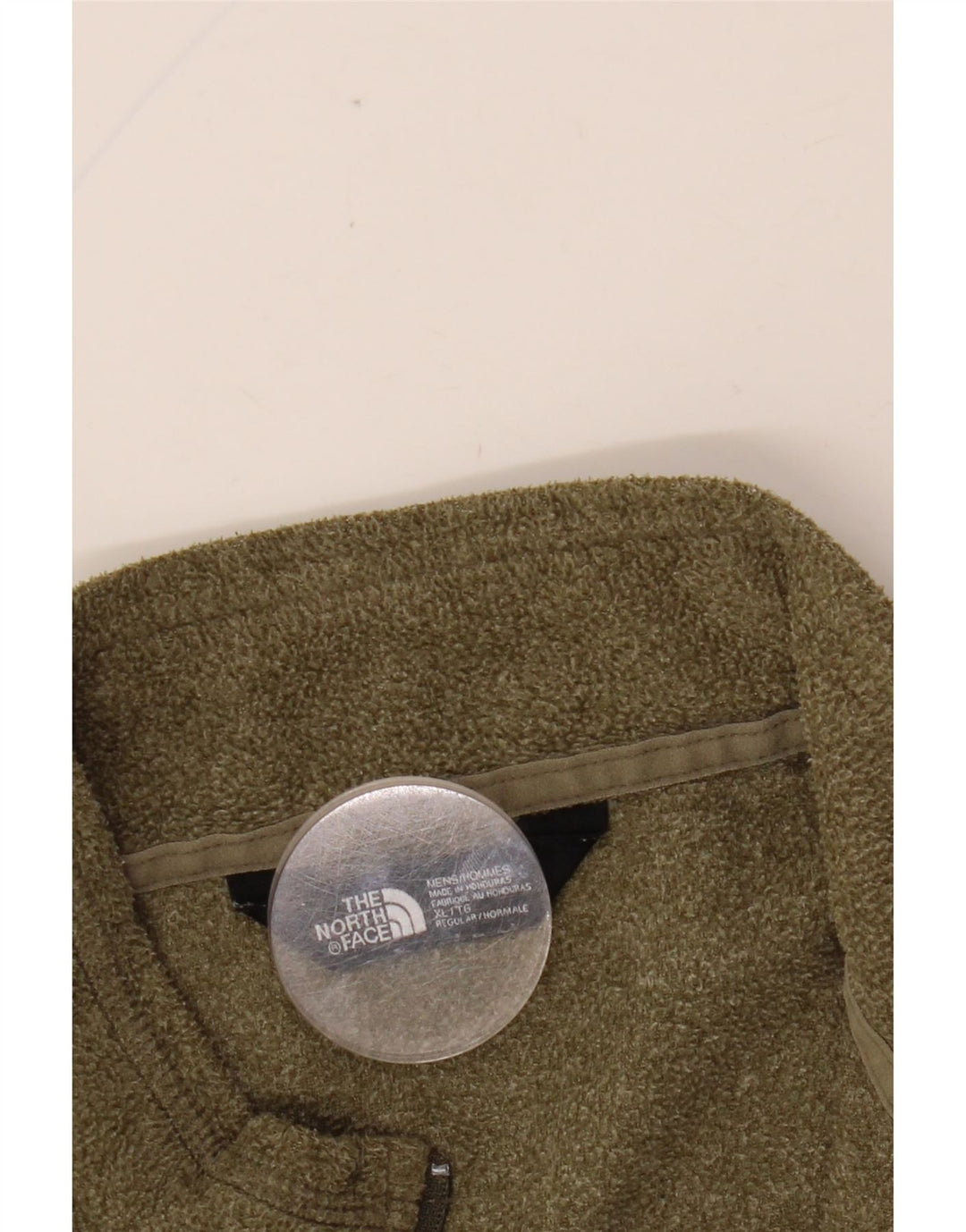THE NORTH FACE Jersey de forro polar con cuello y cremallera para hombre XL Caqui