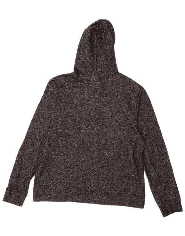Reebok - Sudadera con capucha para mujer, talla grande, color gris, algodón moteado