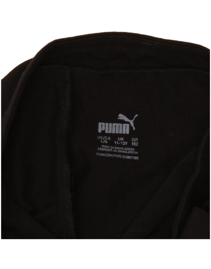 PUMA Leggings gráficos para niña 11-12 años Negro