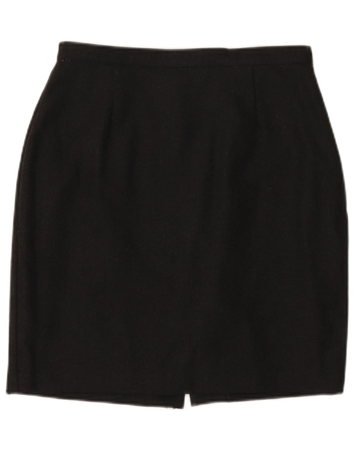 Sisley Mujer Mini Falda Lápiz W30 Lana Gris Medio