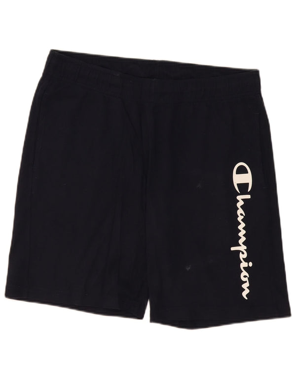 Champion Shorts deportivos con gráficos para hombre, talla grande, azul marino