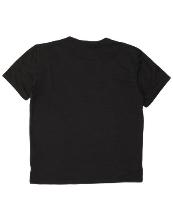 Camiseta Nike Dri Fit para hombre Top poliéster moteado negro mediano