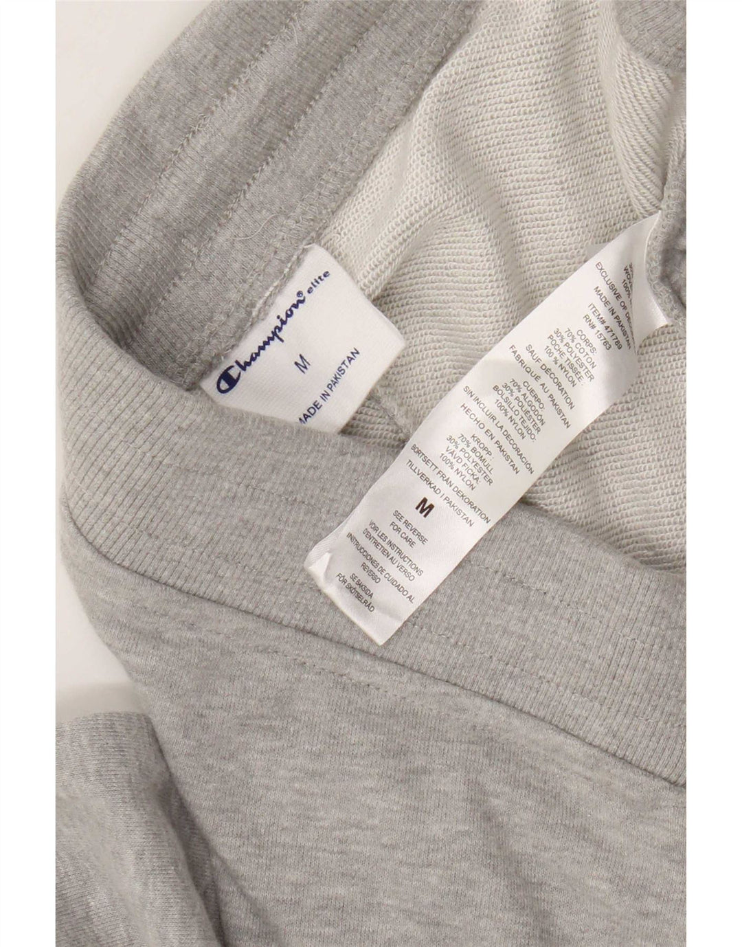 Champion Cargo Pantalones De Chándal Joggers De Algodón Moteado Gris Medio