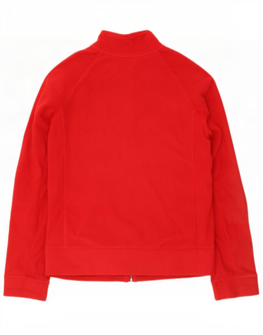 Adidas - Chaqueta polar para mujer (talla 40), color rojo mediano