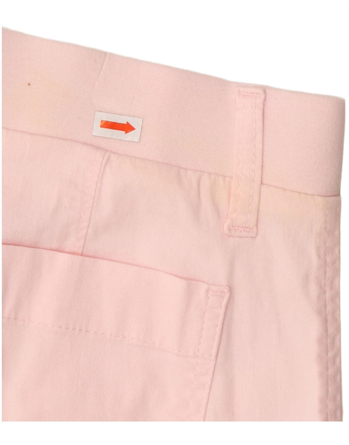 LEE Pantalones cortos cargo de ajuste regular para mujer US 12 grande W34 algodón rosa