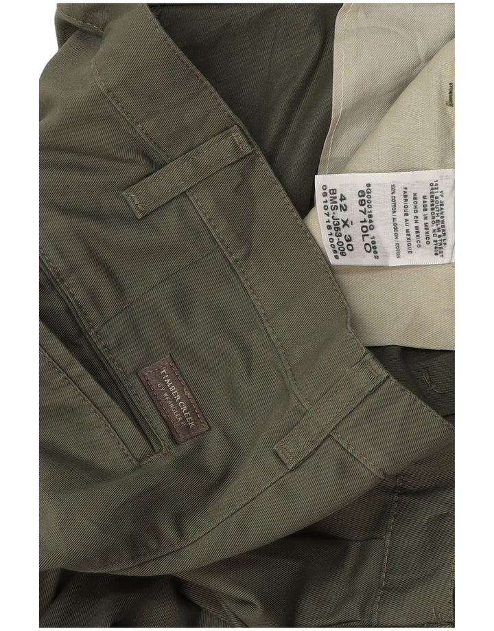 WRANGLER Pantalones chinos con clavija Timber Creek para hombre W42 L30 Algodón caqui