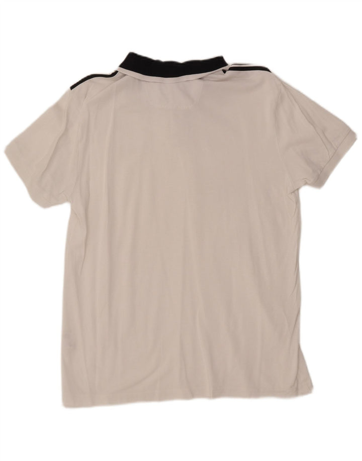 Polo HUGO BOSS de corte regular para hombre, talla grande, blanco