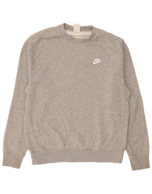 Sudadera Nike Hombre Jumper Gris Medio Algodón