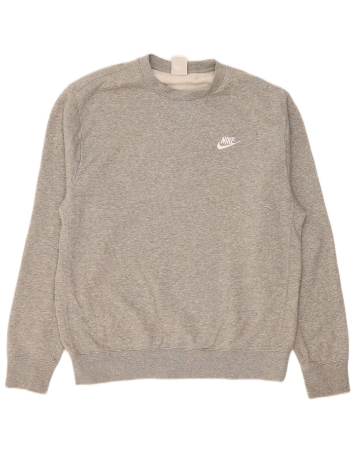 Sudadera Nike Hombre Jumper Gris Medio Algodón