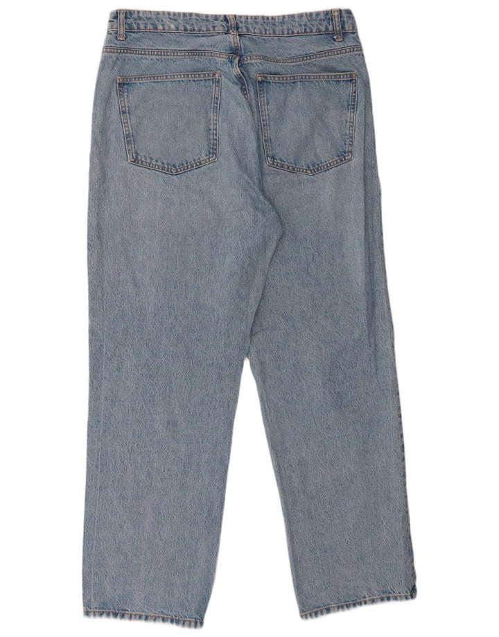Zara Vaqueros Rectos Mujer EU 46 XL W36 L29 Azul