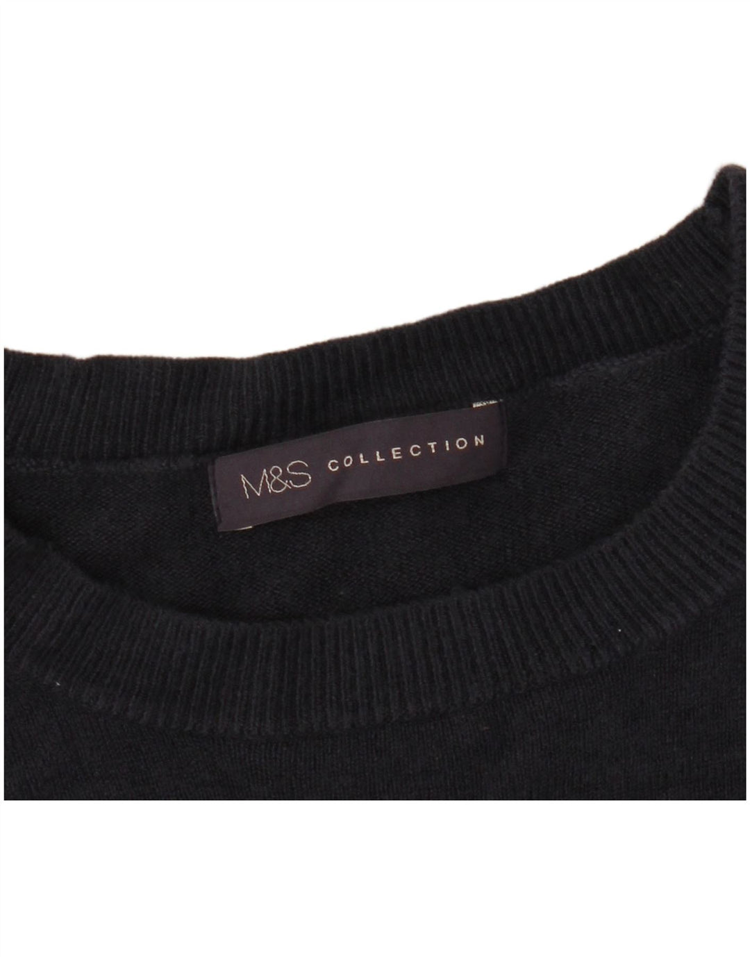 Marks & Spencer - Jersey de cuello redondo para mujer, talla 40, tamaño mediano, azul marino