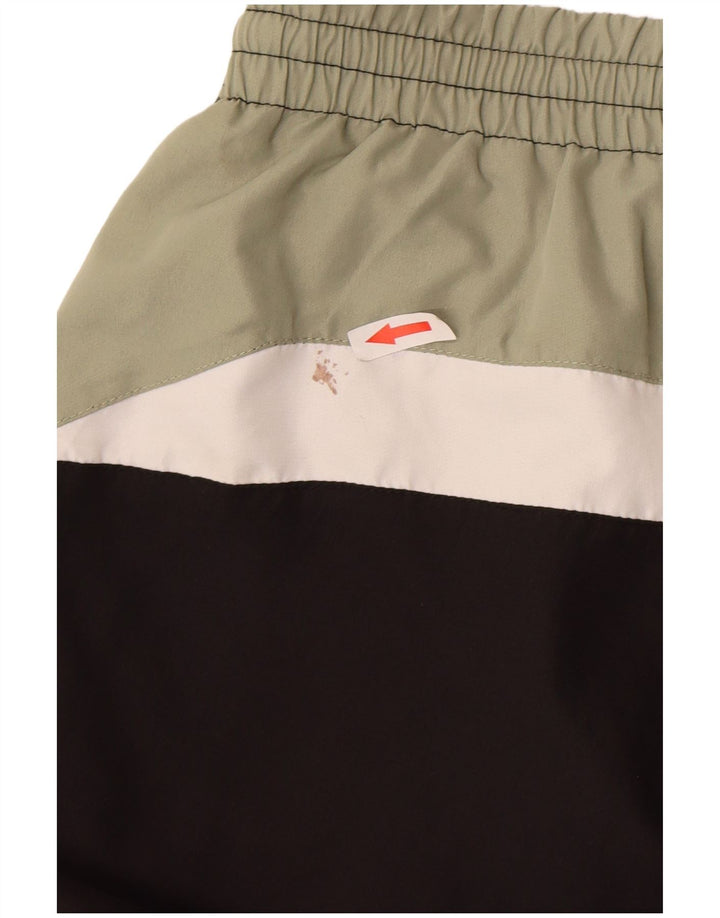 Kappa Hombre Pantalones De Chándal Joggers Large Negro Colorblock Poliéster