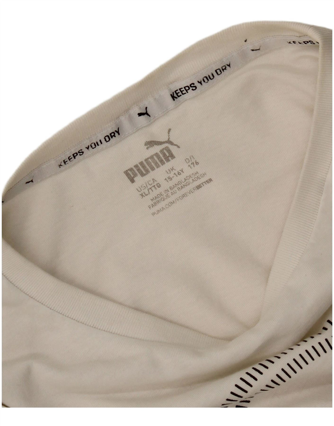 Puma Camiseta gráfica para niño 15-16 años Blanco