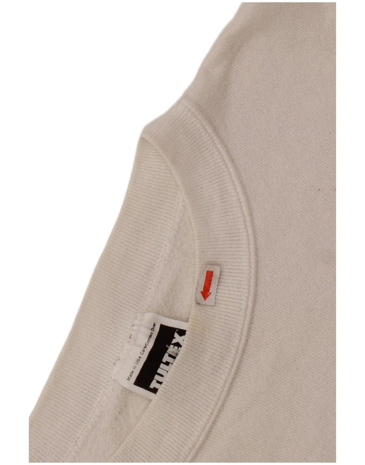 TULTEX Sudadera gráfica para mujer Jumper UK 46 Large White Cotton