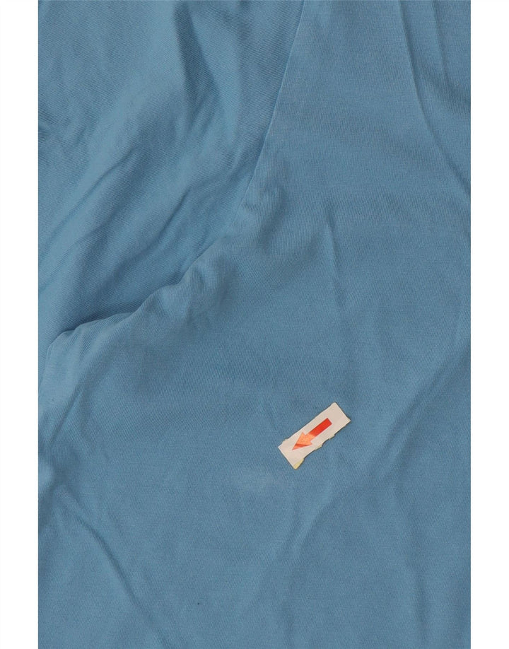 Adidas - Camiseta para hombre, talla grande, algodón azul
