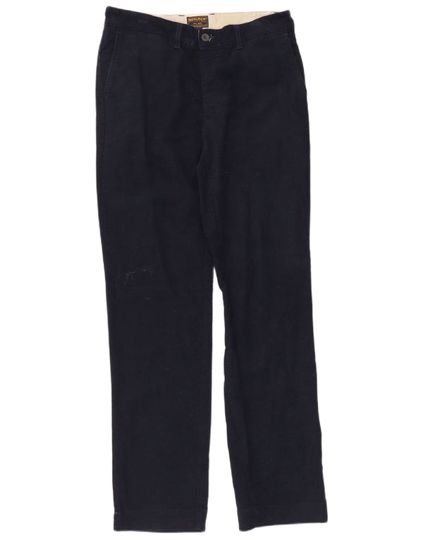 Woolrich Pantalón chino recto para hombre W33 L33 Algodón azul marino