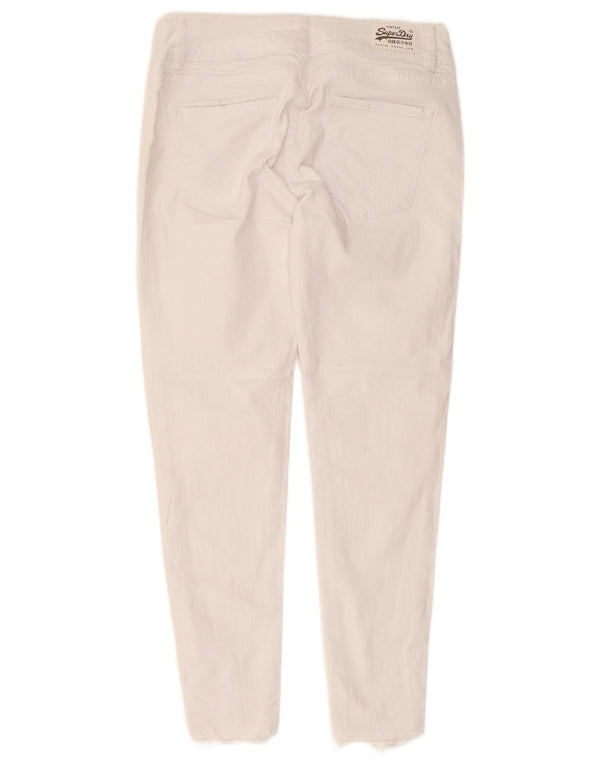Vaqueros Superdry Mujer Leila Crop Skinny W28 L25 Algodón Blanco