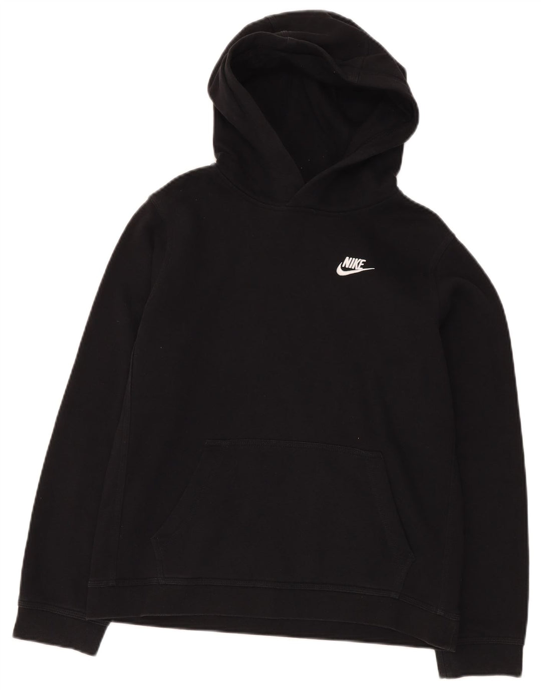 NIKE Sudadera con capucha para niños 13-14 años XL Negro Algodón