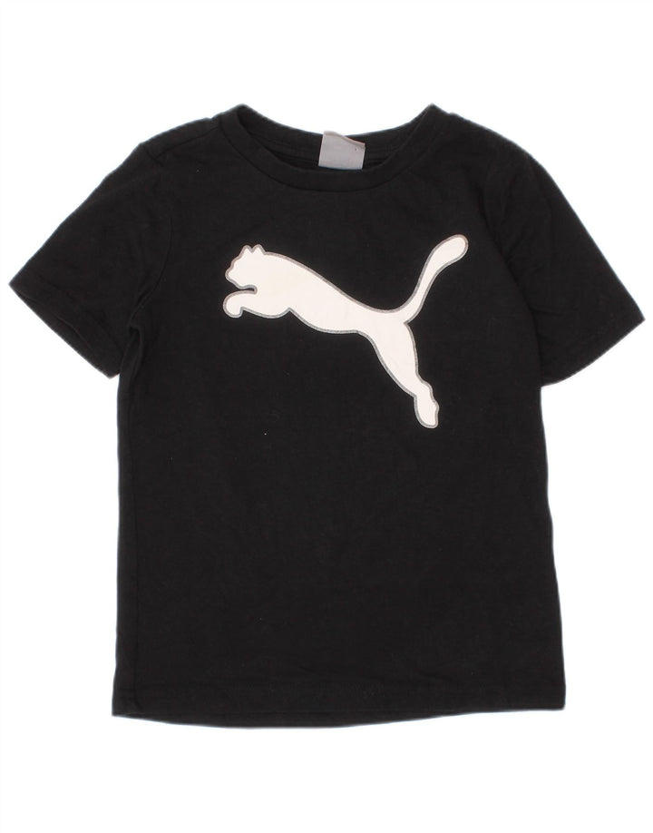 Puma Camiseta gráfica para niño 3-4 años Negro
