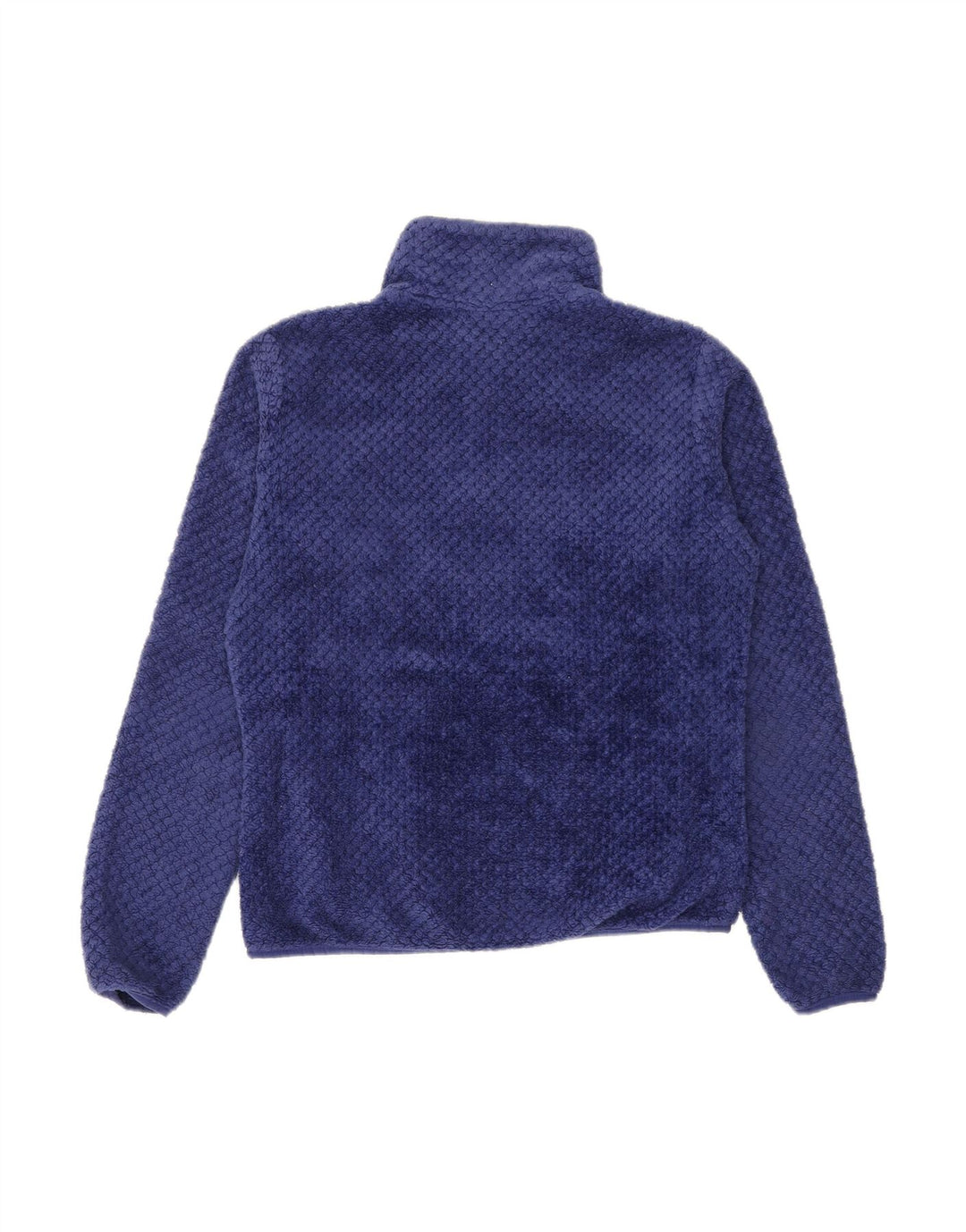COLUMBIA Womens Fleece Jacket UK 14 Medium Navy Blue Polyester