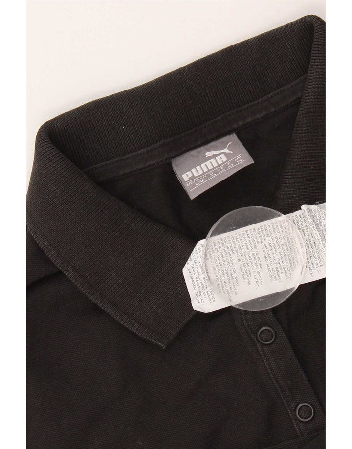 Puma - Polo para mujer, talla 40, talla grande, algodón negro