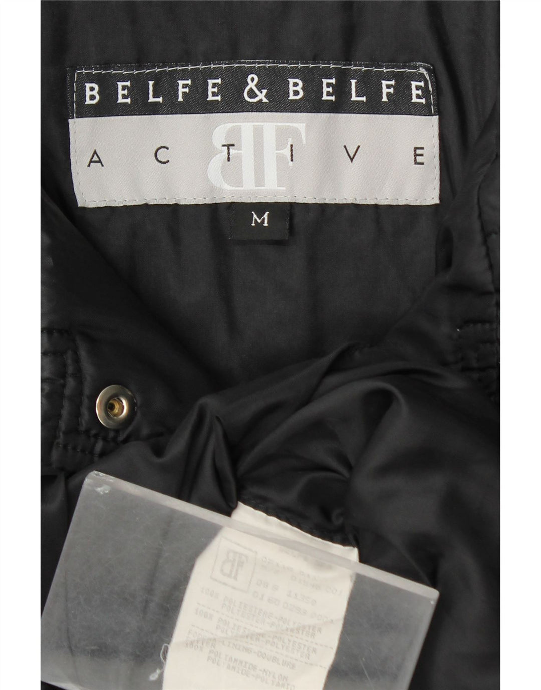 BELFE & BELFE Chaqueta acolchada para mujer UK 40 Mediana Poliéster negro
