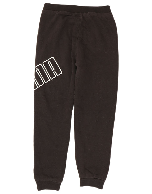 Puma Boys Graphic Chándal Pantalones Joggers 14-15 años Grande Negro Algodón