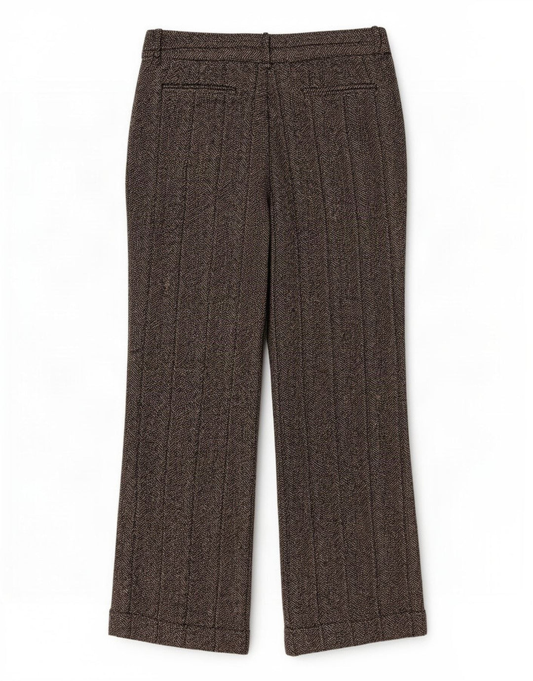 Zara Mujer Pantalones Casuales Bootcut EU 40 Medium W30 L30 Grey Herringbone