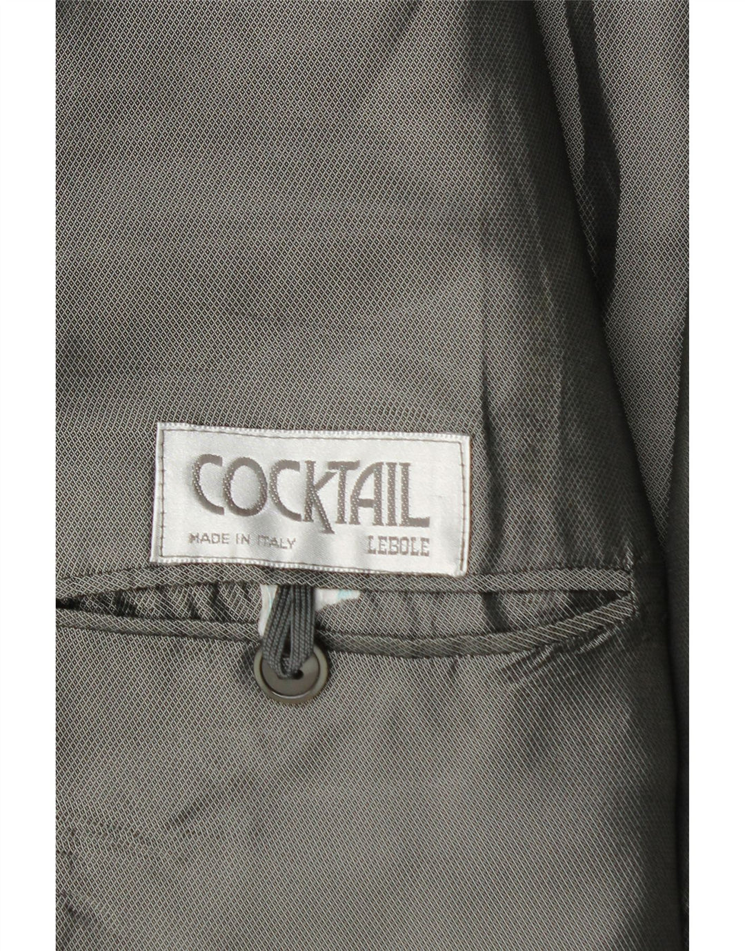 Lebole Chaqueta tipo blazer con 1 botón para hombre UK 42 XL Negro