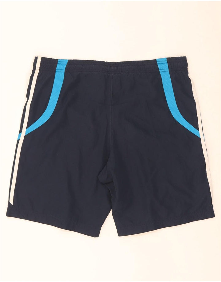 Pantalones cortos deportivos Adidas para hombre Azul marino medio Colorblock Poliéster
