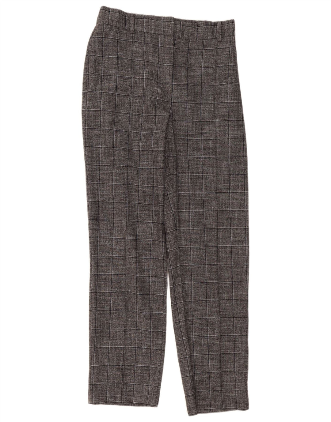 Marks & Spencer Pantalones chinos para mujer UK 12 Medium W30 L30 Grey Check